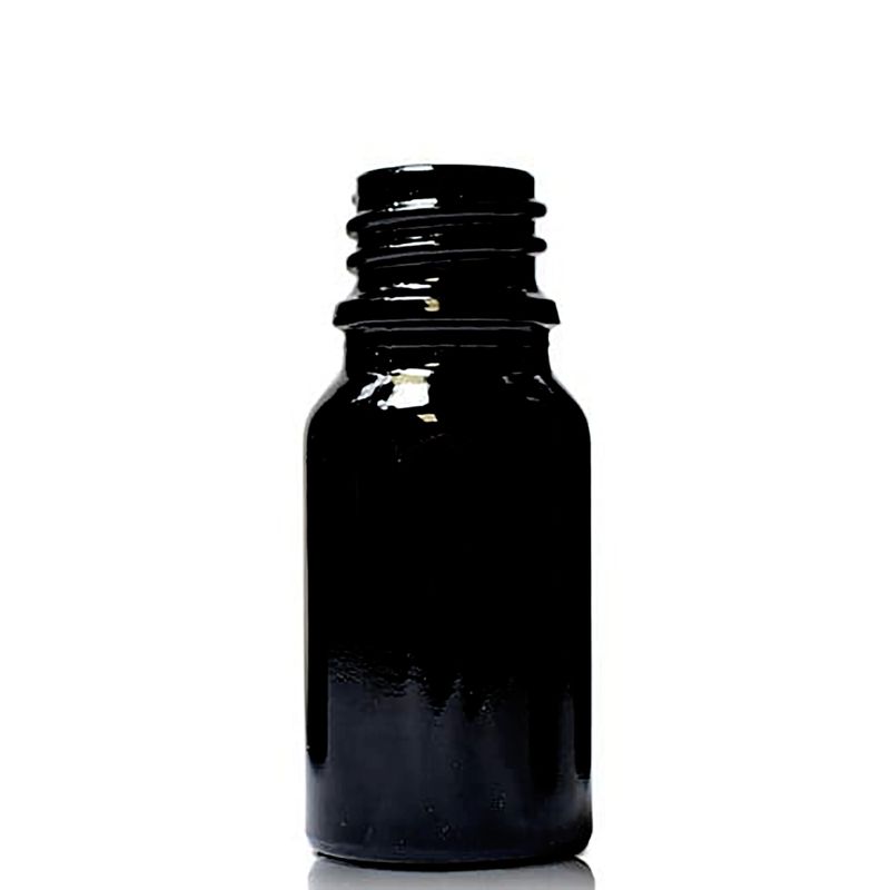 Crna Staklena Bočica 10ml - Bez Čepa