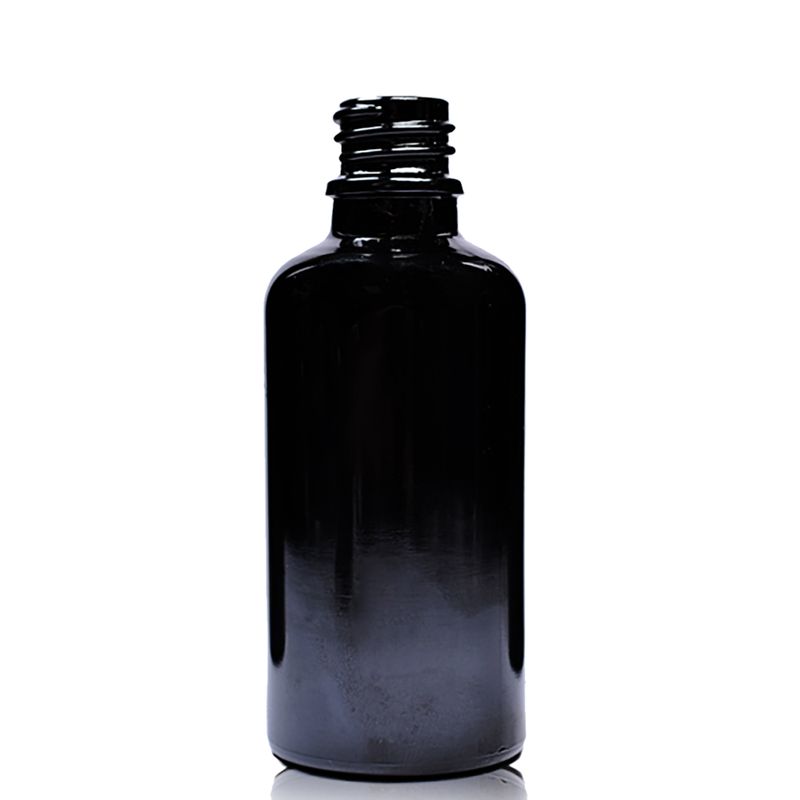 Crna Staklena Bočica 50ml - Bez Čepa