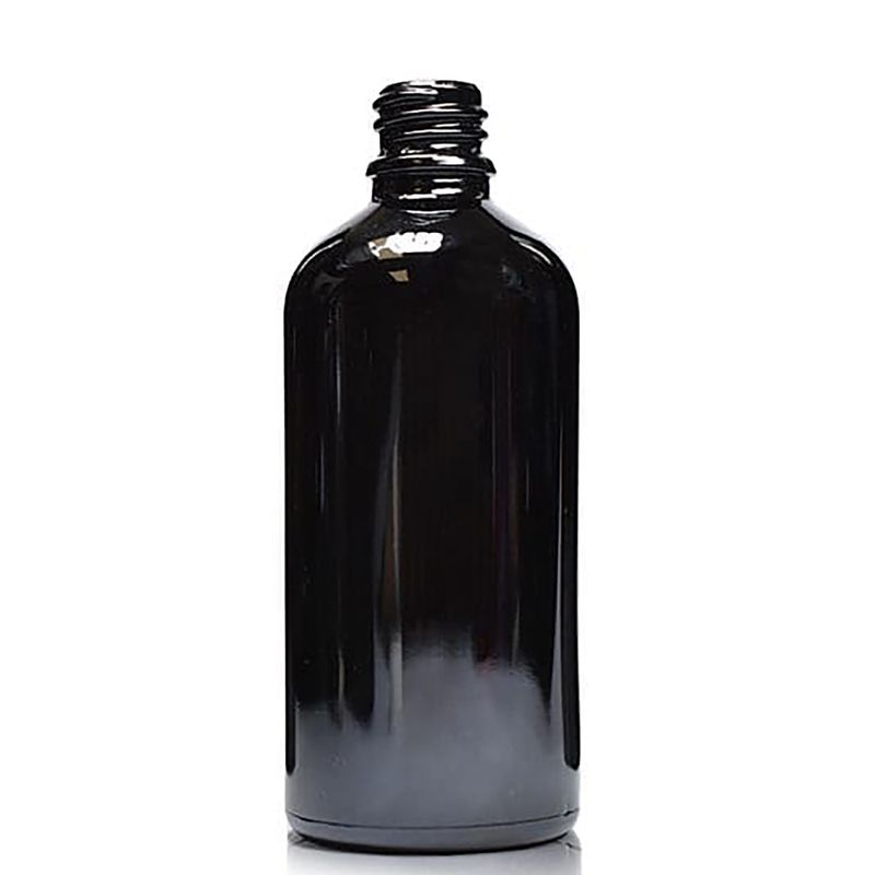 Crna Staklena Bočica 100ml - Bez Čepa