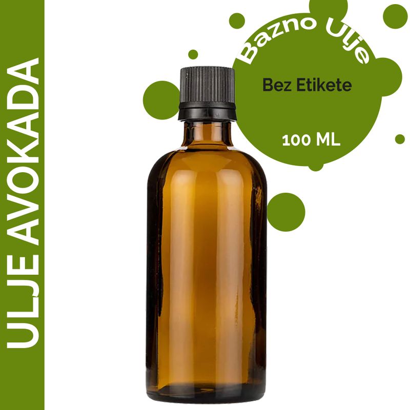 Ulje Avokada (Bazno) 100ml - Bez Etikete