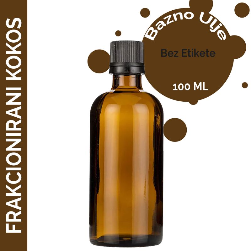 Frakcionirano Kokosovo Ulje 100ml - Bez Etikete