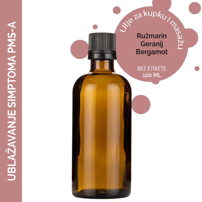 Ulje za Ublažavanje PMSa - 100ml - Bez Etikete