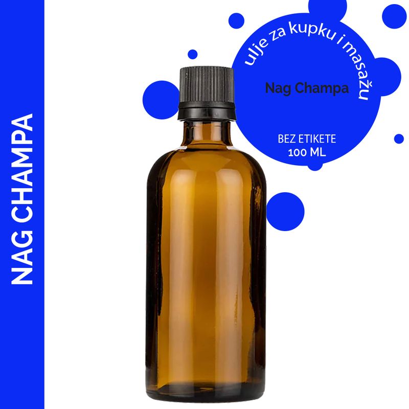 Nag Champa Ulje za Masažu - 100ml - Bez Etikete