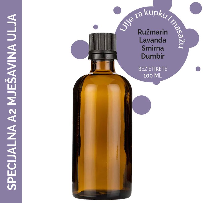 Specijalno A2 Mix Ulje za Masažu - 100ml - Bez Etikete