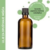 Masažno Ulje za Opuštanje Mišića - 100 ml - Bez Etikete