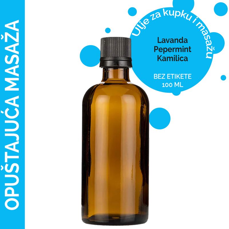 Relaksirajuće Ulje za Masažu - 100ml - Bez Etikete