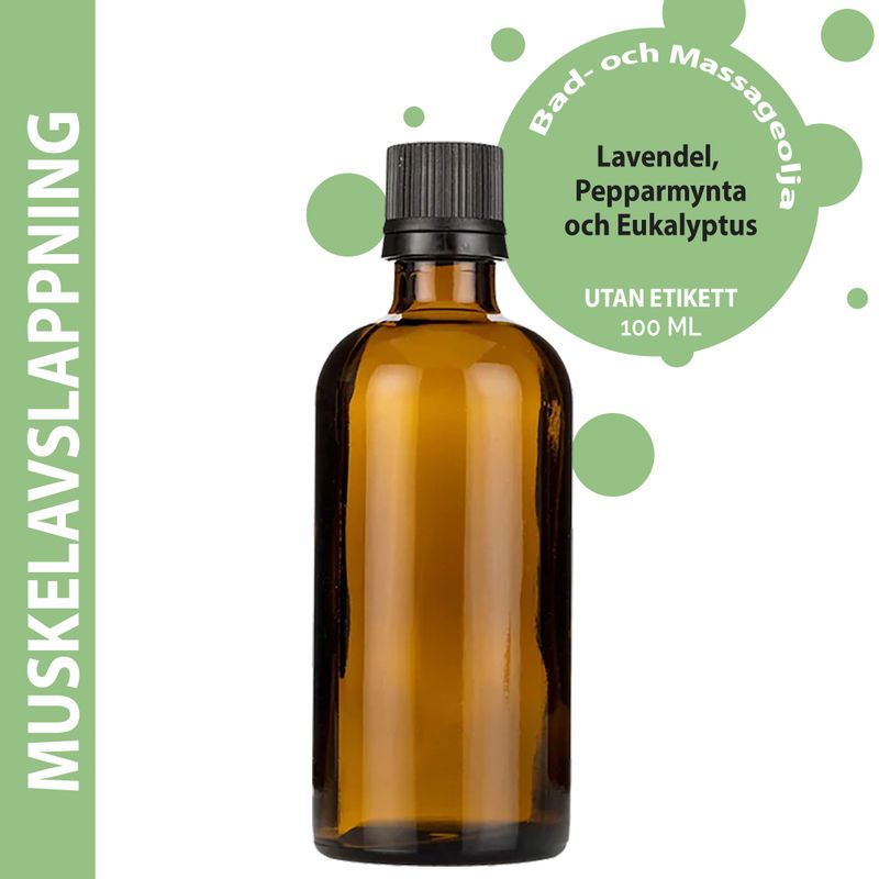 Masažno Ulje za Opuštanje Mišića - 100 ml - Bez Etikete
