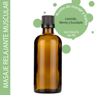 Masažno Ulje za Opuštanje Mišića - 100 ml - Bez Etikete