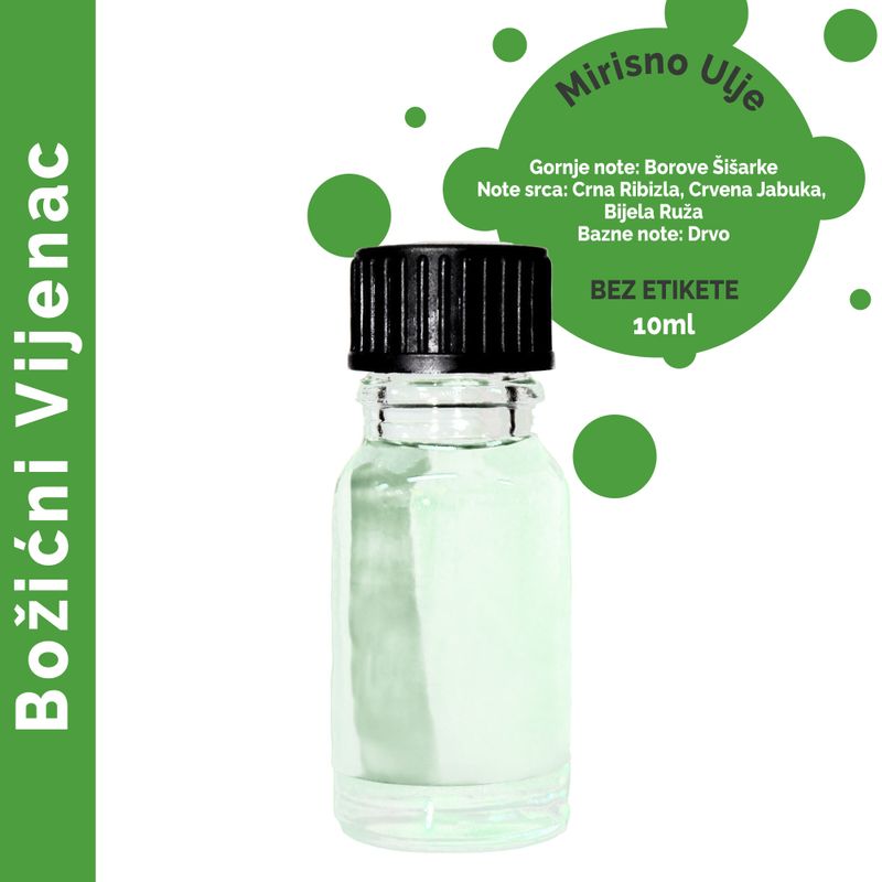 Božićni Vijenac Mirisno Ulje 10ml - Bez Etikete