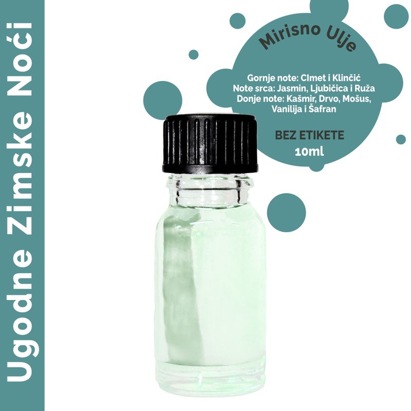 Ugodne Zimske Noći Mirisno Ulje 10 ml - Bez Etikete
