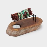 Palo Santo Držač - Gamel Drvo Vintage Bijela