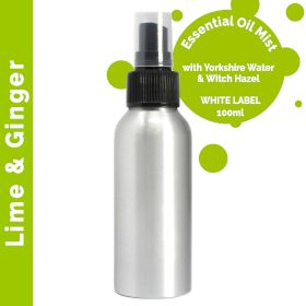 100ml Sprej s Eteričnim Uljima Limeta i Đumbir - Bez Etikete