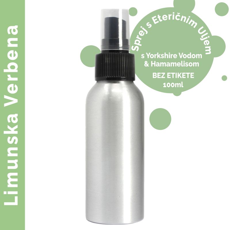 100ml Sprej s Eteričnim Uljem Limunska Verbena - Bez Etikete