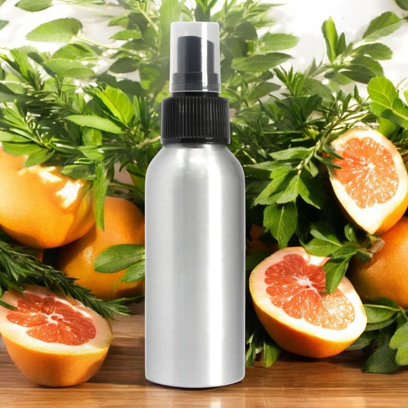 100ml Sprej s Eteričnim Uljima Grejpfrut i Ružmarin - Bez Etikete