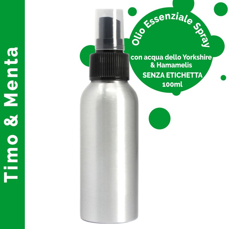 100ml Sprej s Eteričnim Uljima Timijan i Menta - Bez Etikete