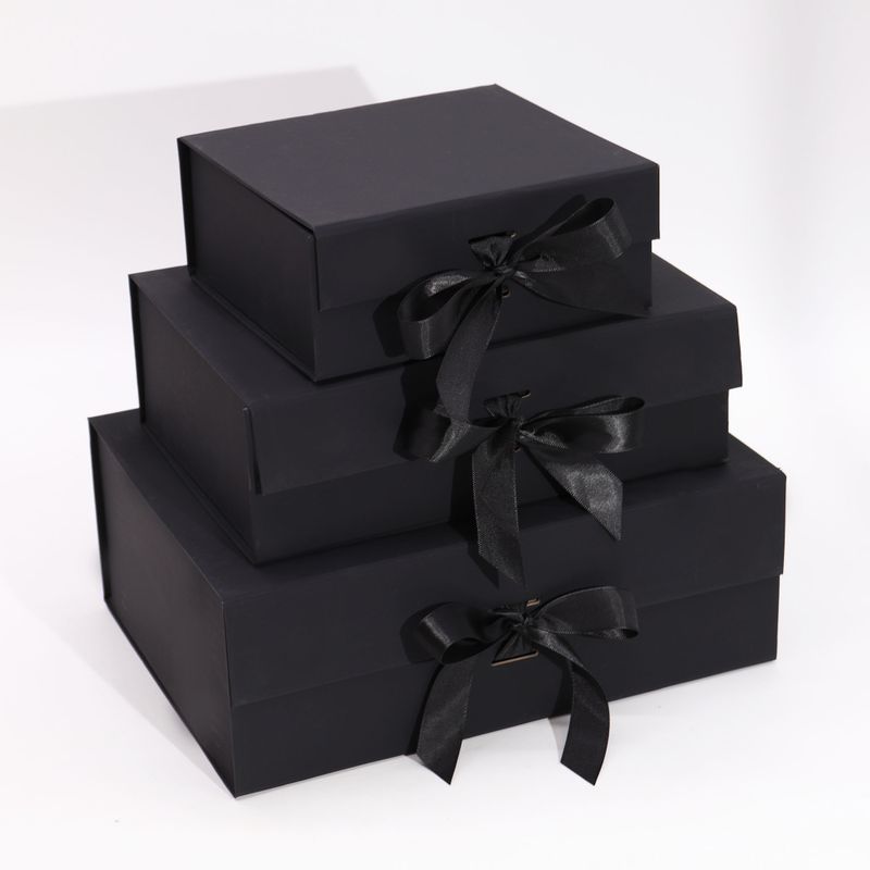 Sklopiva Poklon Kutija - Extra Velika (33x25x12cm) - Crna