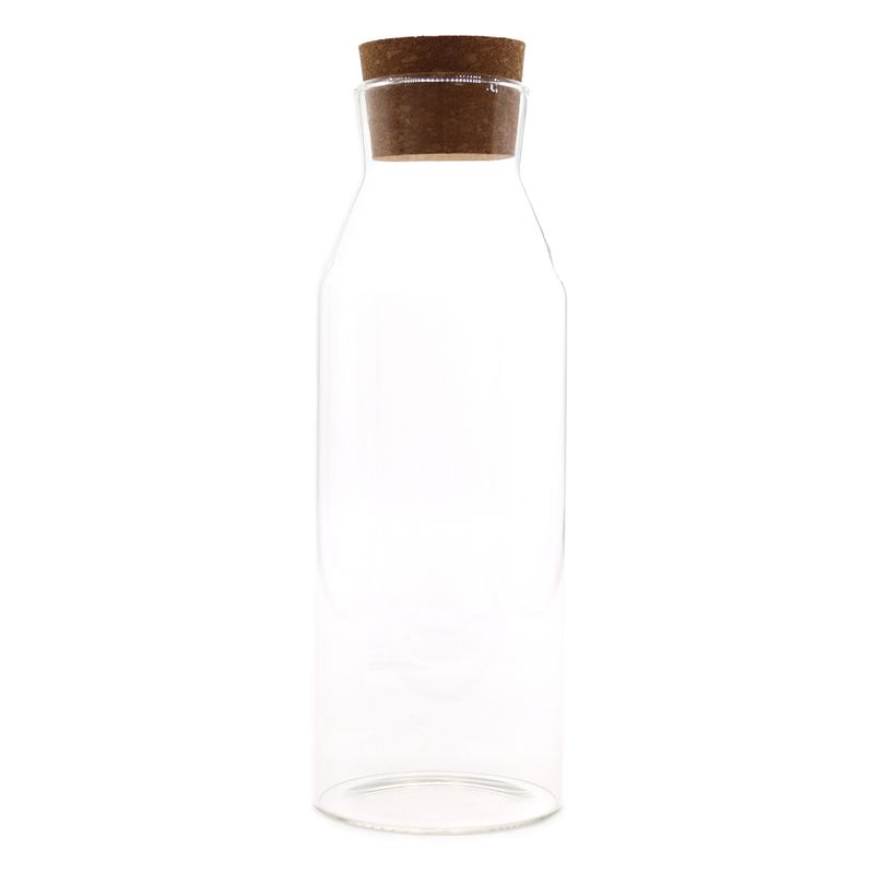 Staklena Boca s Čepom od Pluta - Prozirna - 25cm