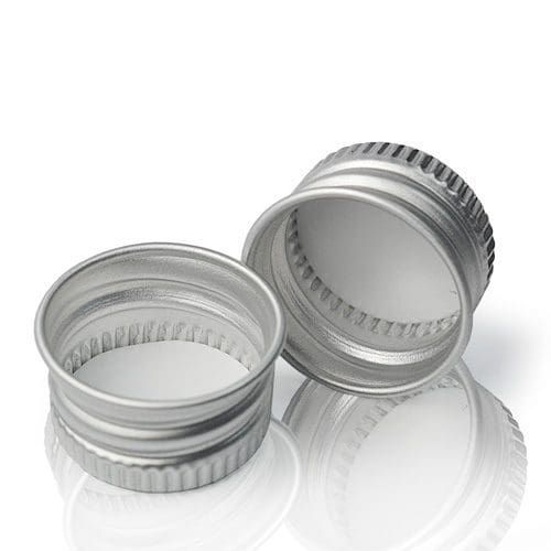 Kapa za staklenu bočicu s pipetom - aluminijsko-srebrna