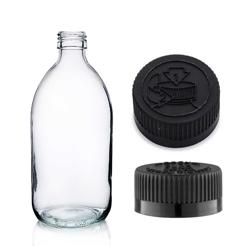 Farmaceutska Boca od Prozirnog Stakla 300ml