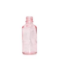 10ml Rose Pink Glass Dropper Bottle - No Cap