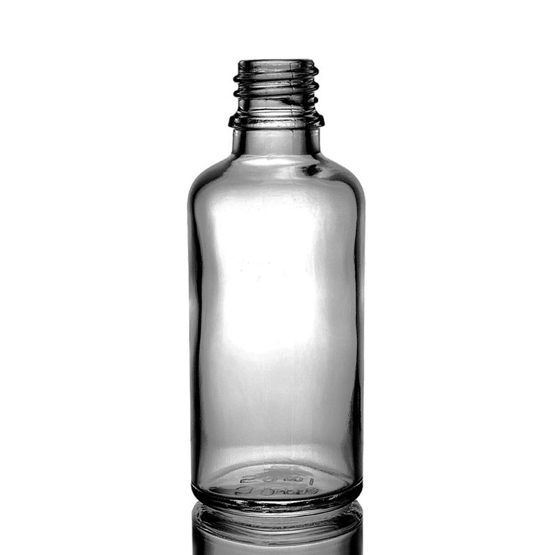 50ml Staklena bočica u dimnoj sivoj boji – bez čepa