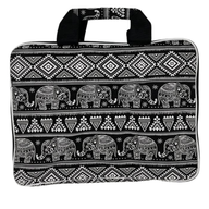 Podstavljena Torba za Laptop (motiv slonova) 33x24x3cm