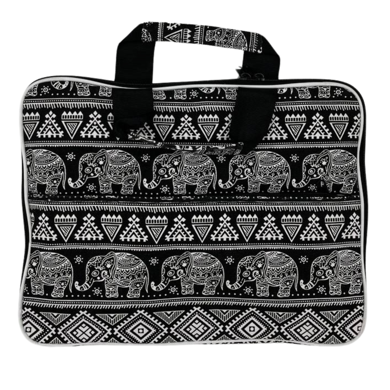 Podstavljena Torba za Laptop (motiv slonova) 33x24x3cm