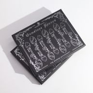 Set od 7 Tamnosrebrnih Mističnih Žličica s Kristalima Dragog Kamenja