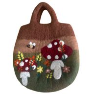 Filcana Torba s Motivom Vrta s Gljivama - 35x27cm