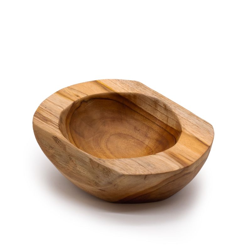 Srednja Zdjela od Tikovine Prirodnog Oblika - 20x7cm