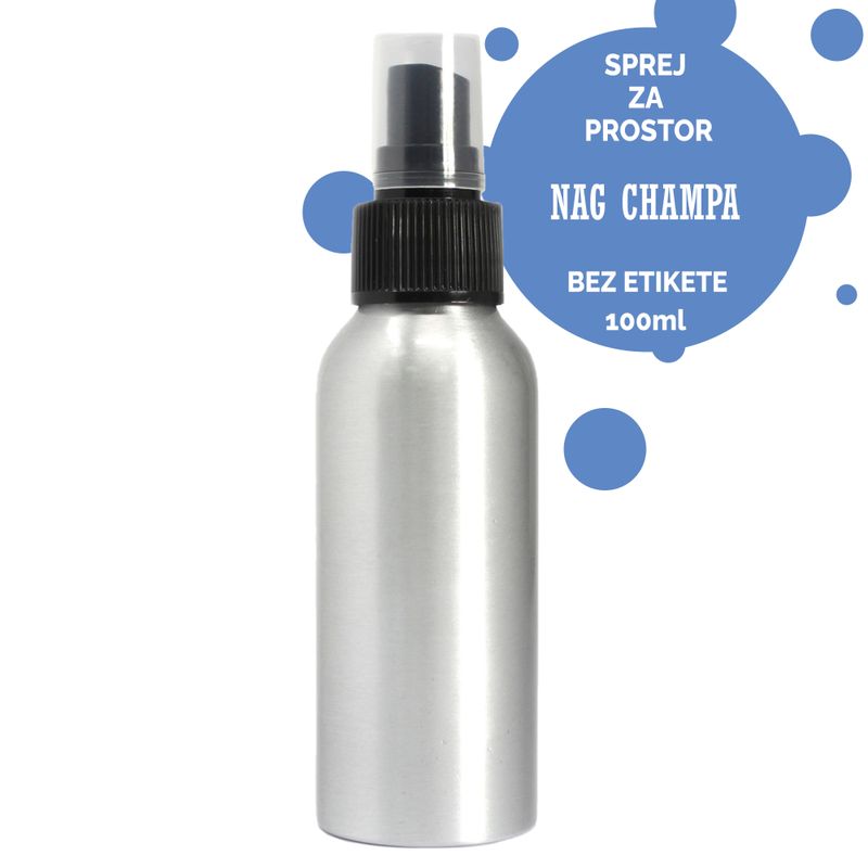 100ml Sprej za Prostor - Nag Champa - Bez Etikete