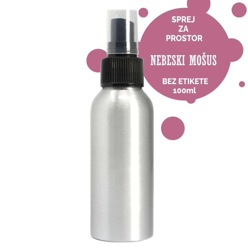 100ml Sprej za Prostor - Nebeski Mošus - Bez Etikete