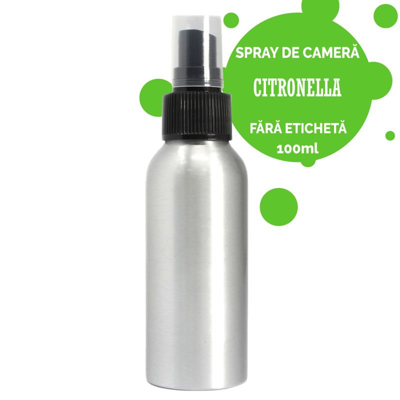 100ml Sprej za Prostor - Citronela - Bez Etikete