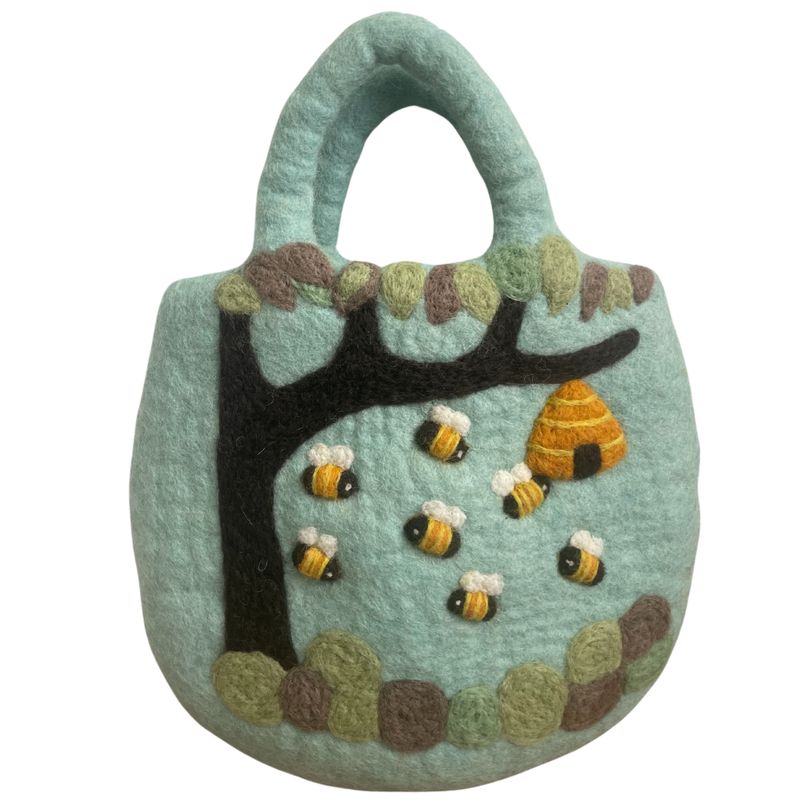 Filcana Torba s Motivom Drvca i Košnice - 35x27cm