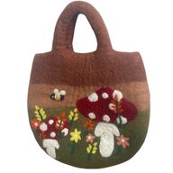 Filcana Torba s Motivom Vrta s Gljivama - 35x27cm