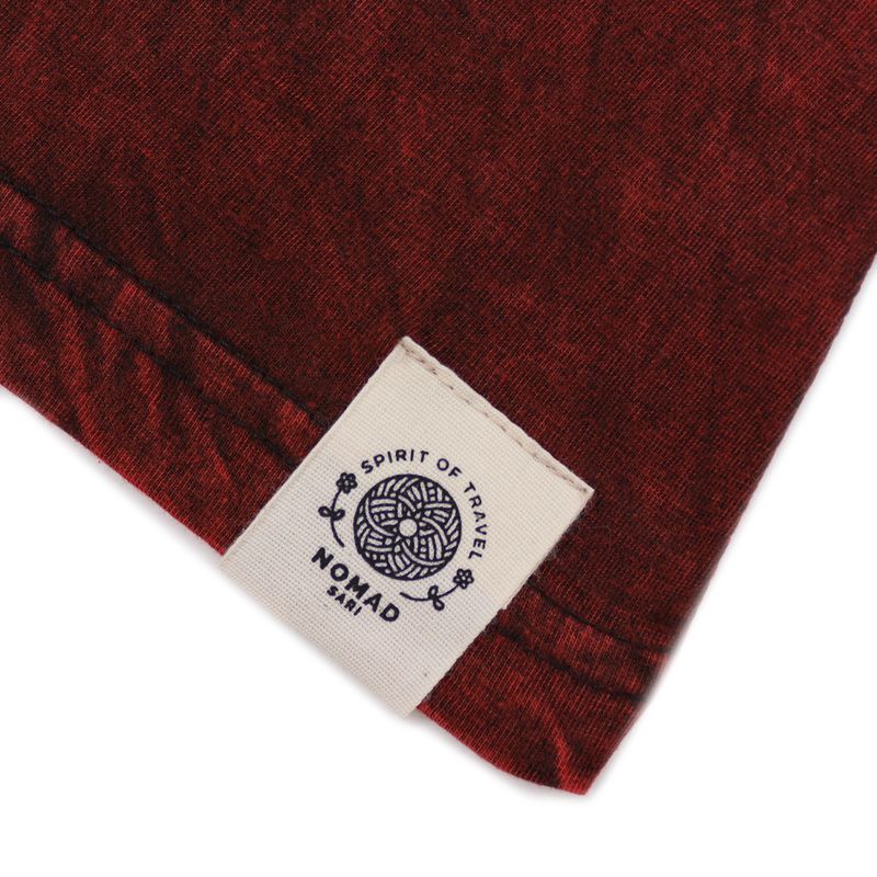 Majica Kratkih Rukava "Stone Washed" (S) – Mandala – Kestenjasta