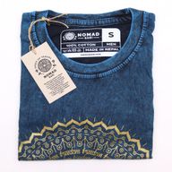 Majica Kratkih Rukava "Stone Washed" (S) – Mandala – Plava