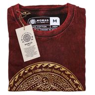 Majica Kratkih Rukava "Stone Washed" (M) – Čakra – Kestenjasta