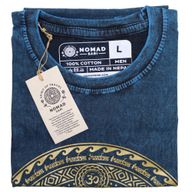 Majica Kratkih Rukava "Stone Washed" (L) – Hamsa – Plava