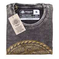 Majica Kratkih Rukava "Stone Washed" (S) – Čakra – Tamnosiva