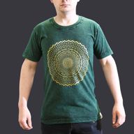 Majica Kratkih Rukava "Stone Washed" (S) – Mandala – Zelena
