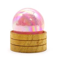 Kugla od Prirodnog Kristala 50 mm – Rozenkvarc Titanium Aura s Postoljem