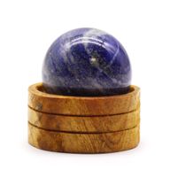 Kugla od Prirodnog Kristala 50 mm – Afganistanski Lapis s Postoljem