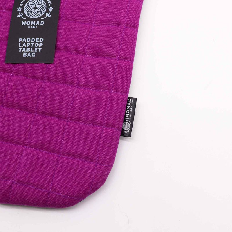 Podstavljena Futrola za Laptop – Ljubičasta – 14oz Stonewash