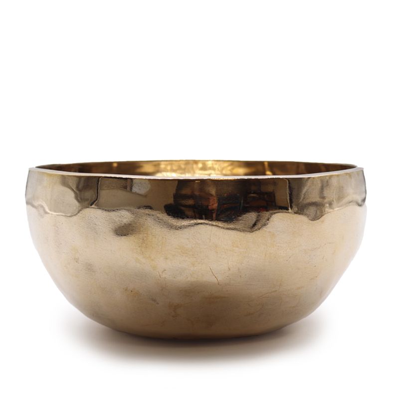 Extra Velika Sjajna Ručno Izrađena Zvučna Zdjela od Zvonarskog Metala (približno 1500g) - 21cm