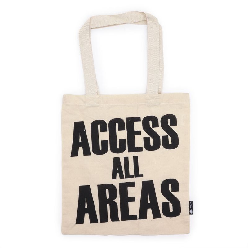 Ikonična Basic Platnena Vrećica - ACCESS ALL AREA (40x36cm) - Prirodna 4oz