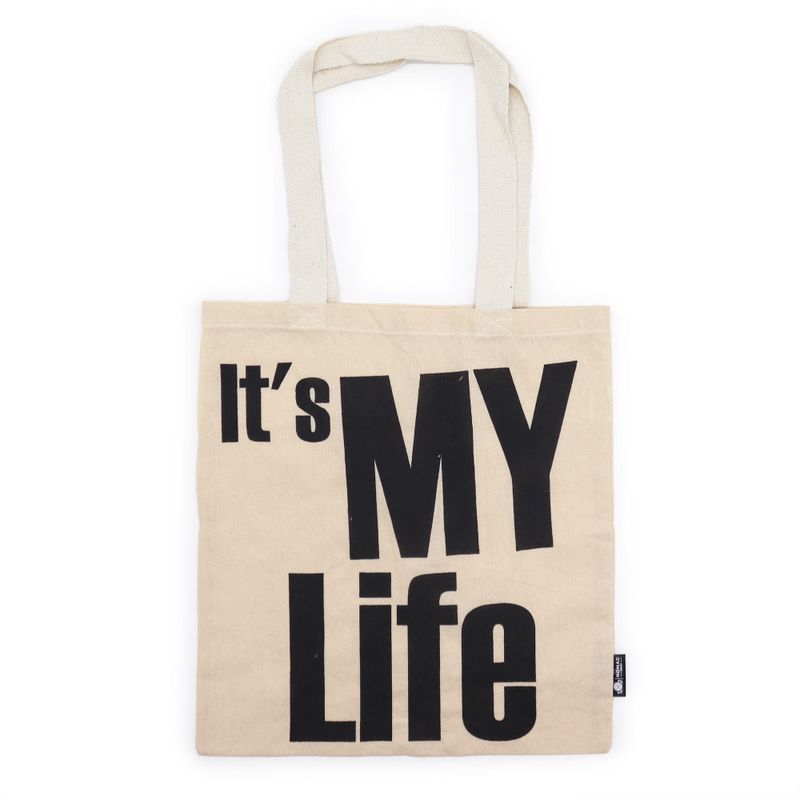 Ikonična Basic Platnena Vrećica - IT's MY LIFE (40x36cm) - Prirodna 4oz
