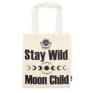 Ikonična Basic Platnena Vrećica - Stay Wild, Moon Child (40x36cm) - Prirodna 4oz
