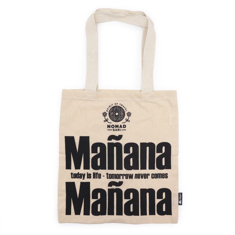 Ikonična Basic Platnena Vrećica - Mañana Mañana (40x36cm) - Prirodna 4oz