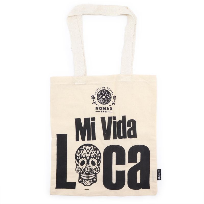 Ikonična Basic Platnena Vrećica - Mi Vida Loca (40x36cm) - Prirodna 4oz